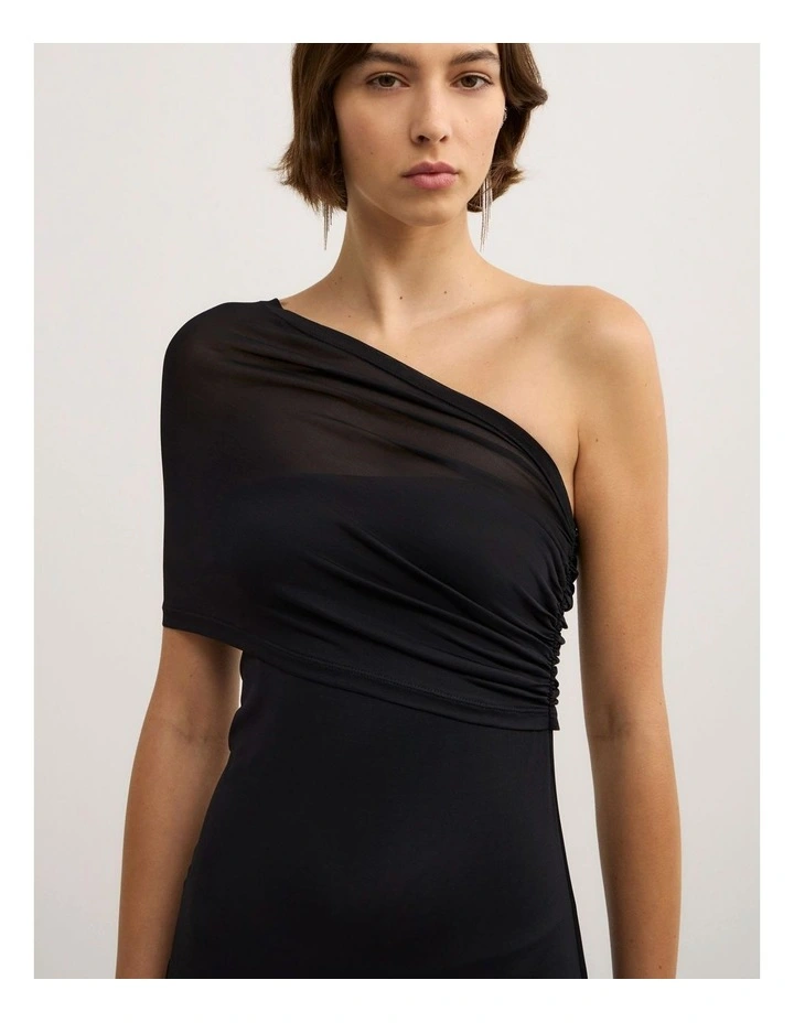 Wrapped Shoulder - Lara Worthington Dress in Black image 3