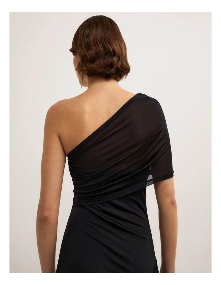 Wrapped Shoulder - Lara Worthington Dress in Black image 5
