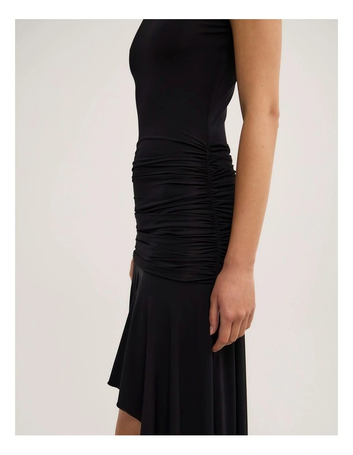 Asymmetric T-shirt Dress - Lara Worthington in Black image 4