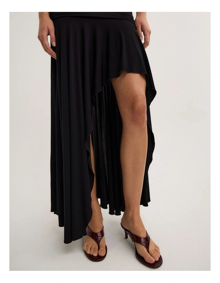 Asymmetric T-shirt Dress - Lara Worthington in Black image 5