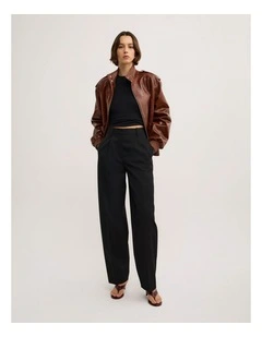 Barrel Trousers in Black