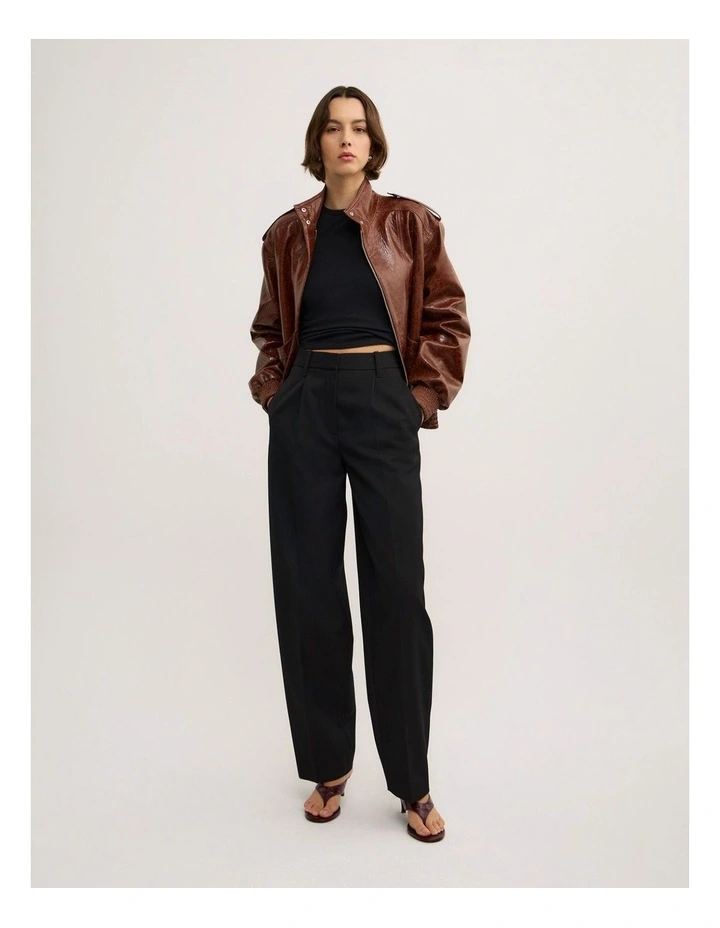 Barrel Trousers in Black image 1