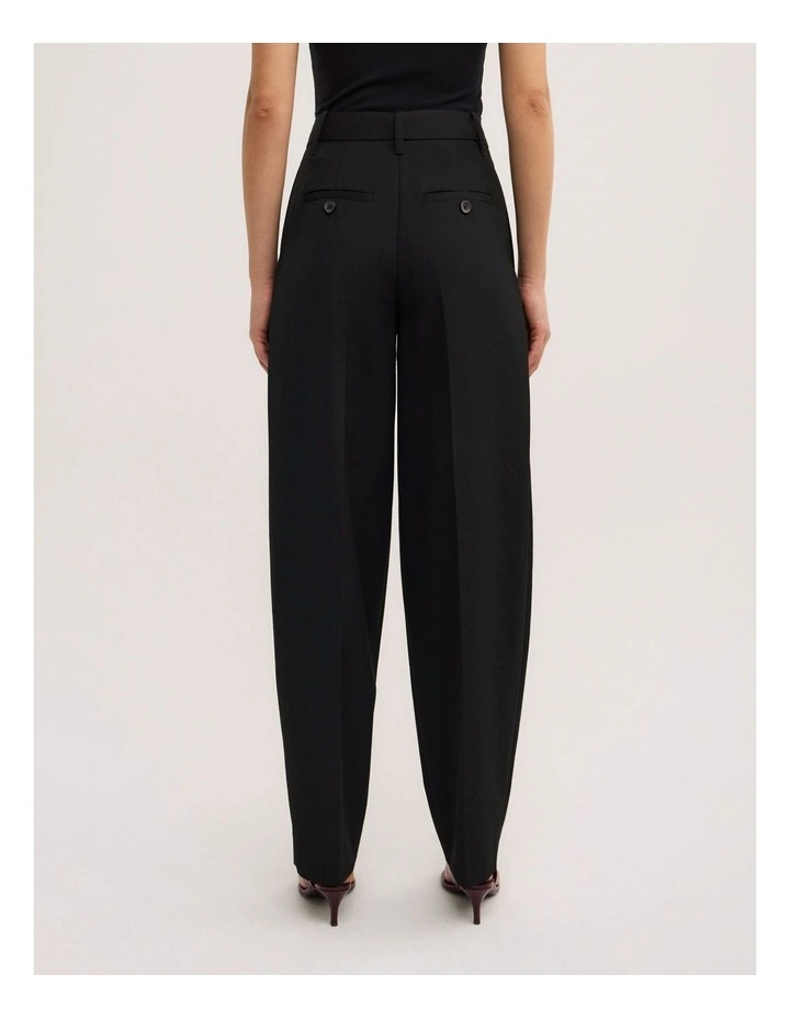 Barrel Trousers in Black image 5
