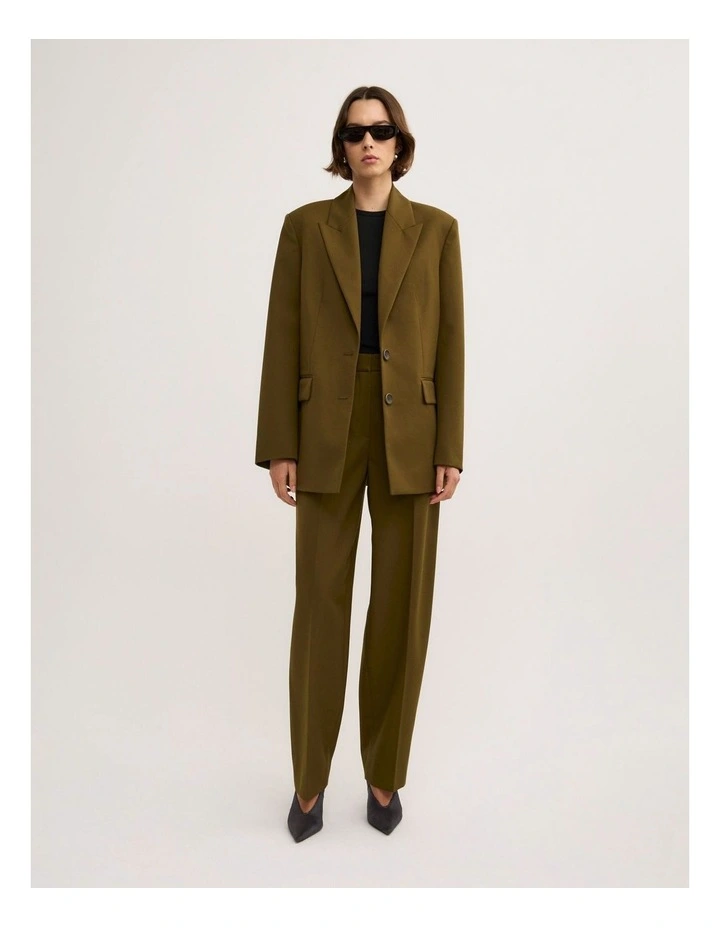 Barrel Trousers in Khaki image 4