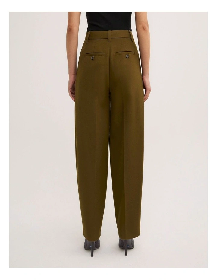 Barrel Trousers in Khaki image 6