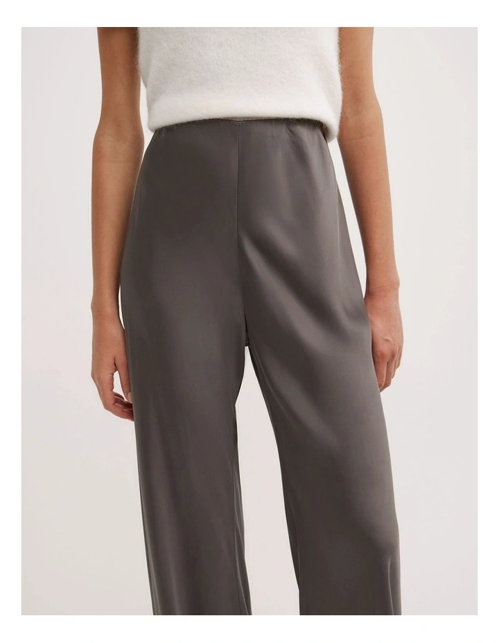 Bias Cut Pants in Charcoal image 3