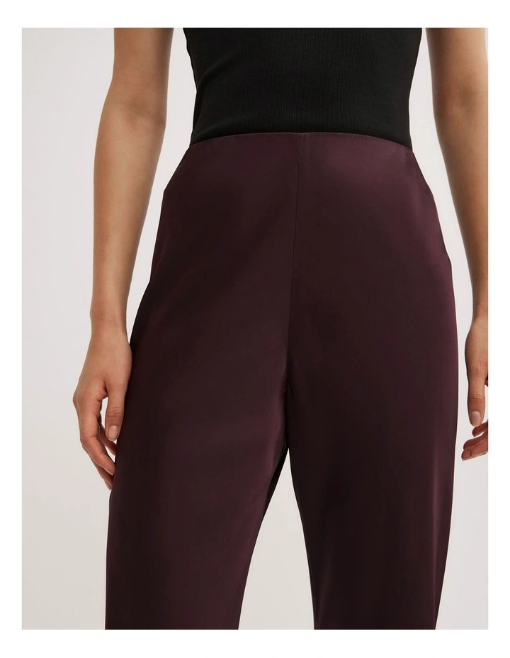 Bias Cut Pants in Plum image 4