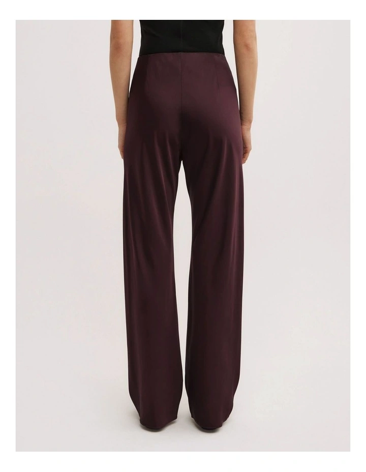 Bias Cut Pants in Plum image 5