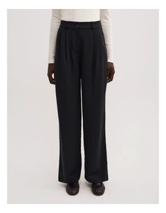 Fluid Tencel Pants in Black