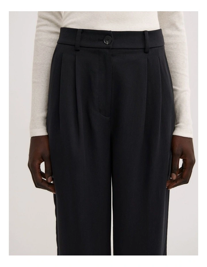 Fluid Tencel Pants in Black image 4