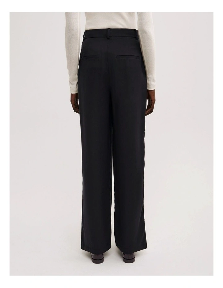 Fluid Tencel Pants in Black image 5