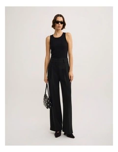 Pick Stitch Pants in Black