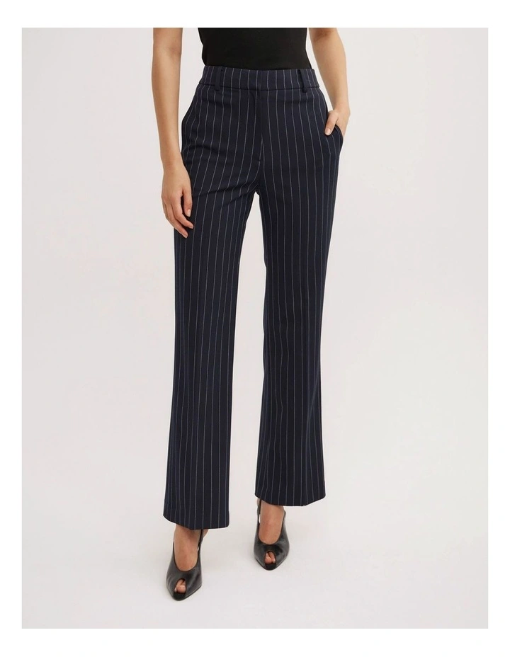 Slim Leg Pants in Navy Pinstripe image 2