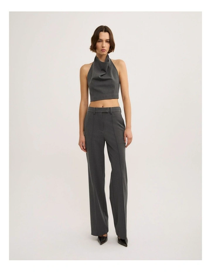 Tailored Top in Charcoal image 2