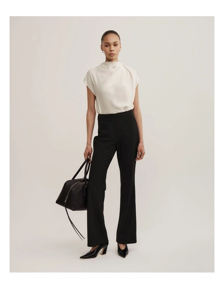 Tuck Shoulder Top in Vanilla image 2