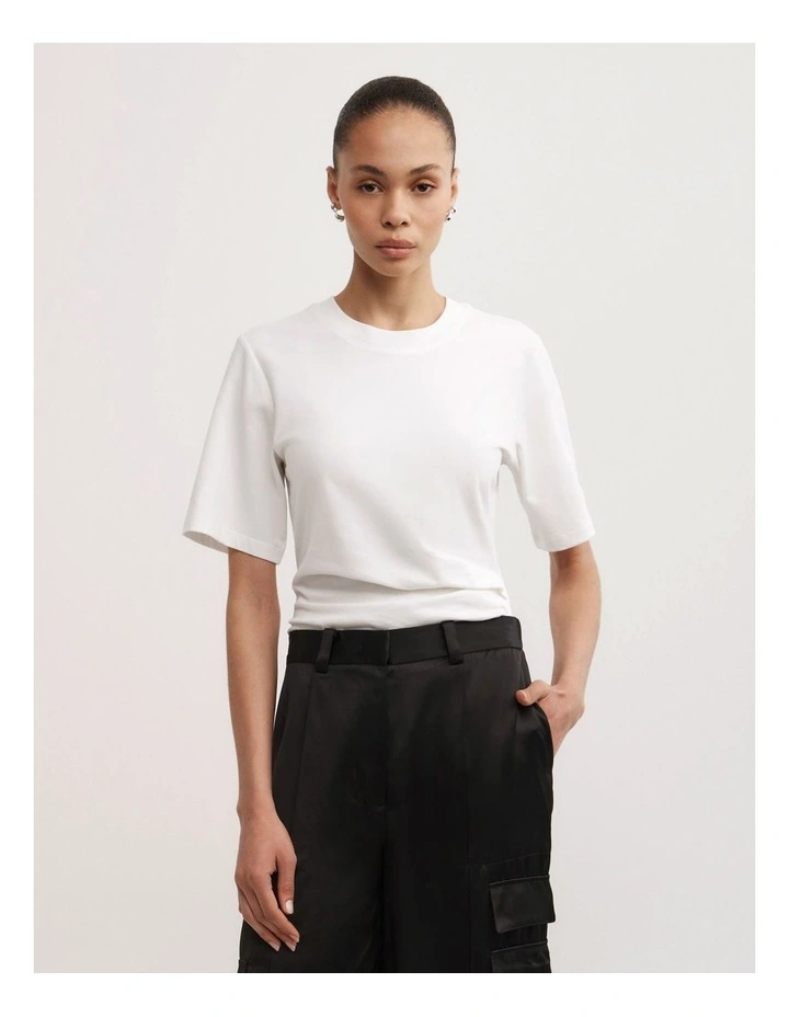 Wrap T-shirt in Fresh White image 1