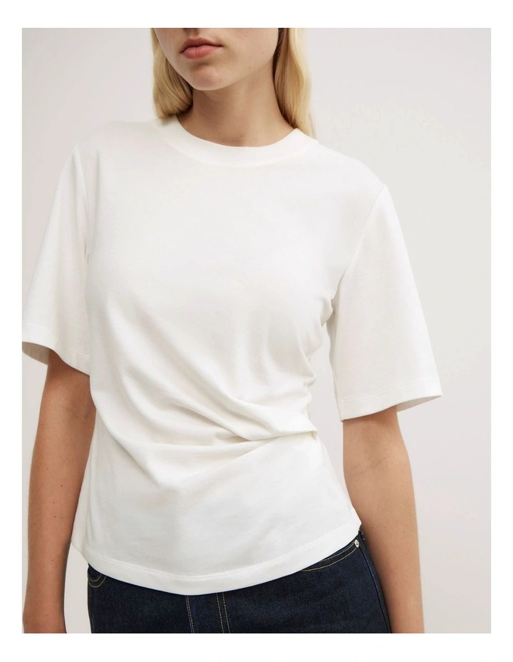 Wrap T-shirt in Fresh White image 3
