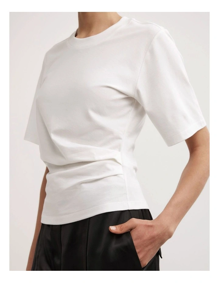 Wrap T-shirt in Fresh White image 4