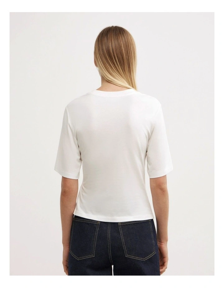 Wrap T-shirt in Fresh White image 4