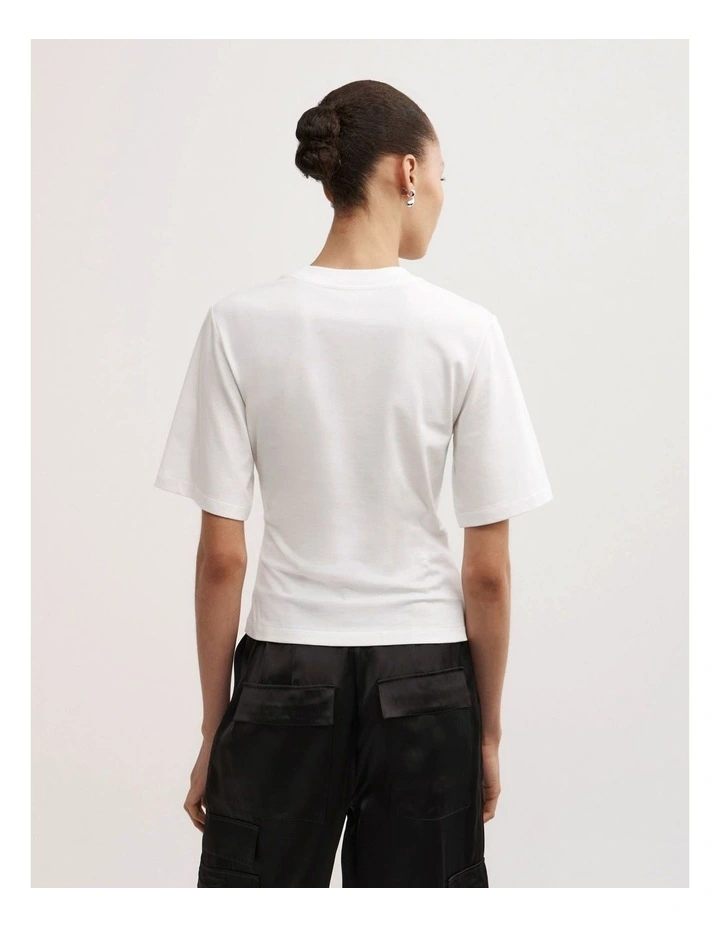 Wrap T-shirt in Fresh White image 5