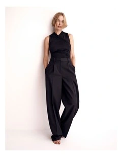 Wrapped Bodysuit in Black