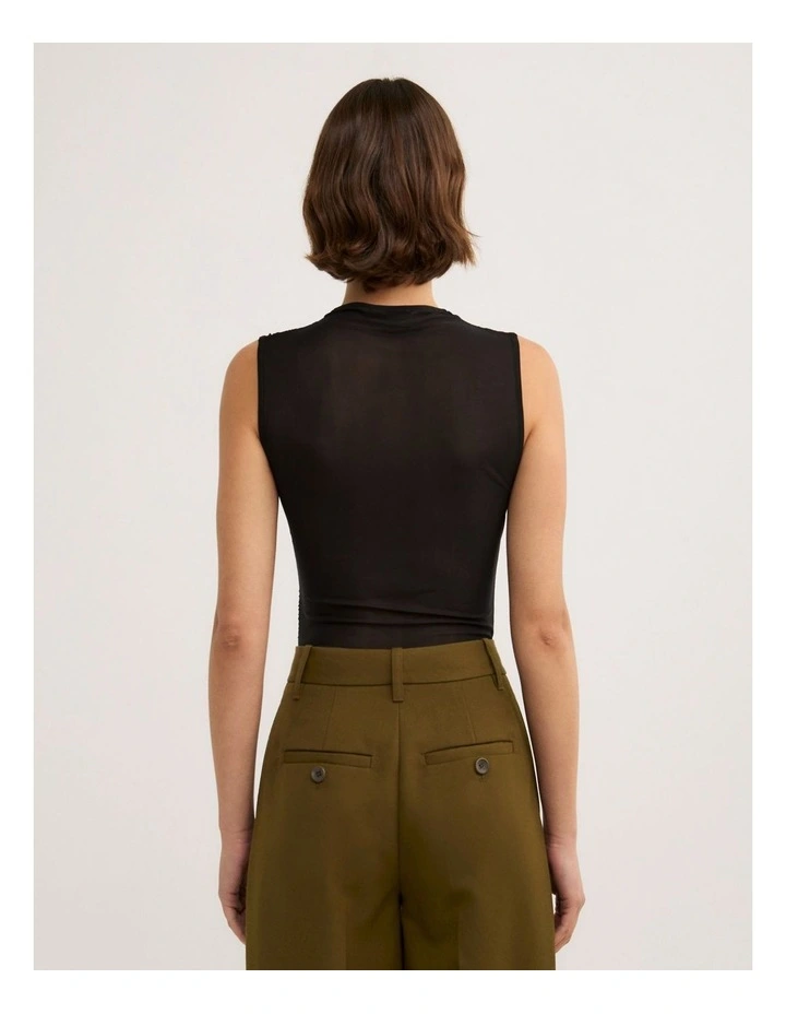 Wrapped Bodysuit in Black image 5