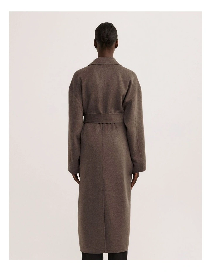 Cocoon Coat in Chocolate Marle image 7