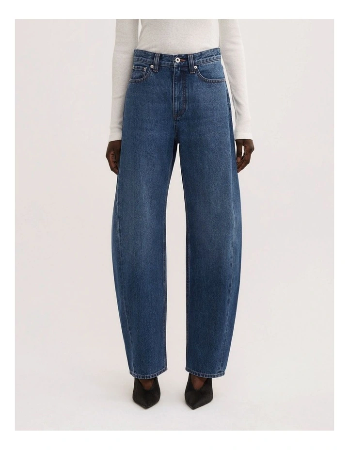 Barrel Leg Jeans in Pacific Wash image 2