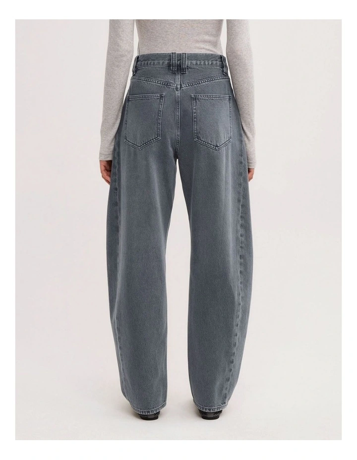 Barrel Leg Jean in Steel Blue image 5