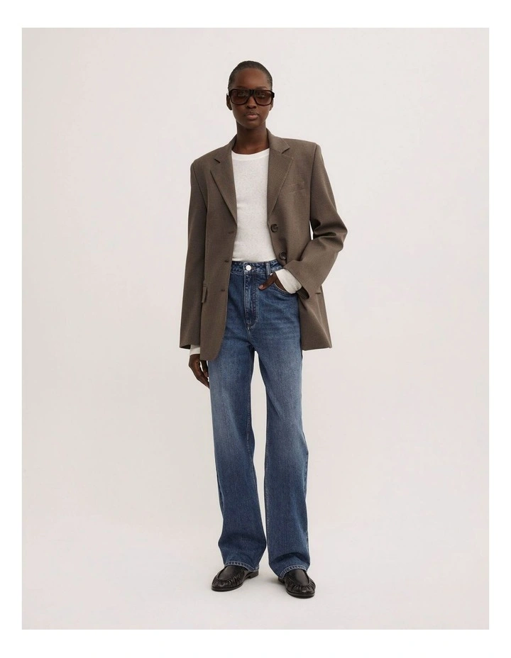 Full Length Straight Jean in Sorrento Blue image 1