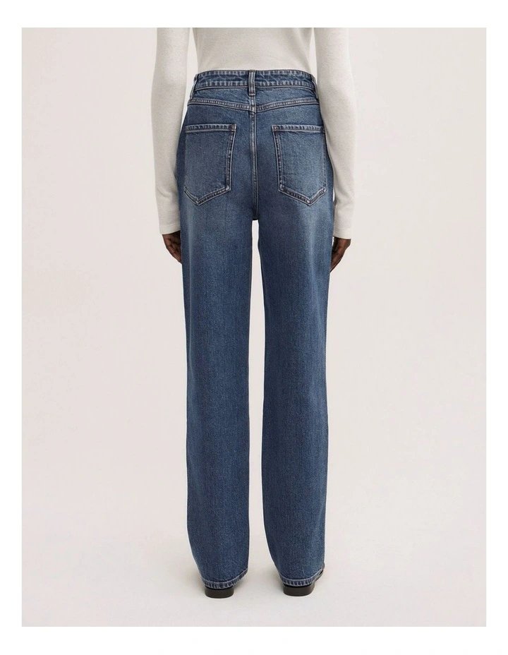 Full Length Straight Jean in Sorrento Blue image 5