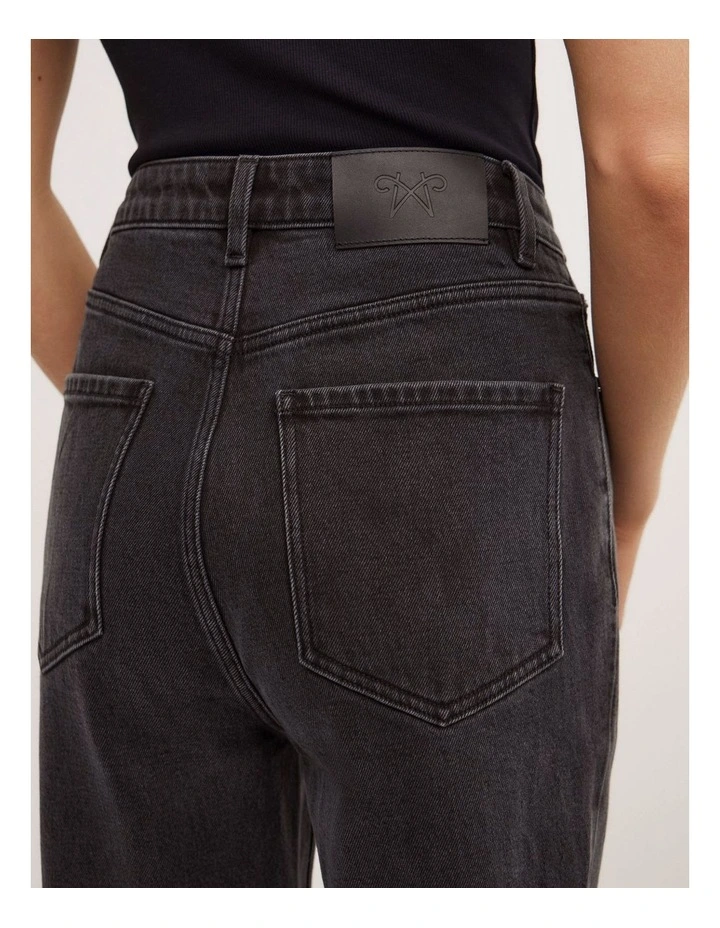 Slim Jeans in Washed Black image 5