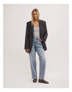 Stovepipe Jeans in Powder Blue