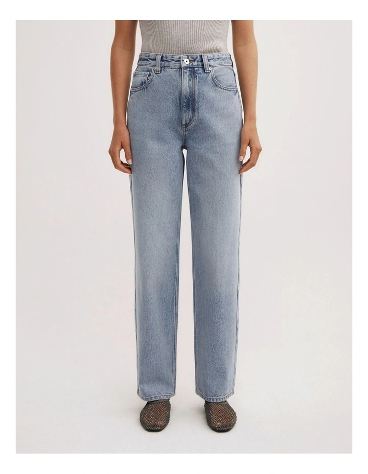 Stovepipe Jeans in Powder Blue image 2