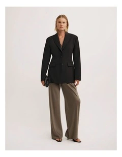 Bias Cut Pants in Deep Sage