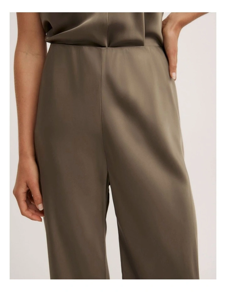 Bias Cut Pants in Deep Sage image 4