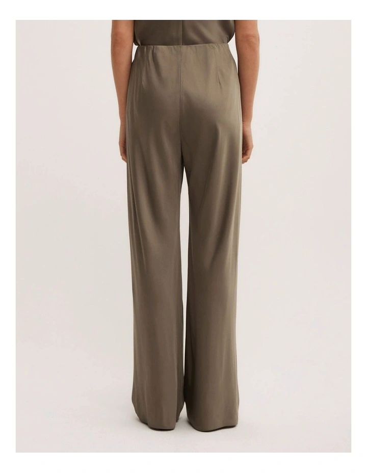 Bias Cut Pants in Deep Sage image 5