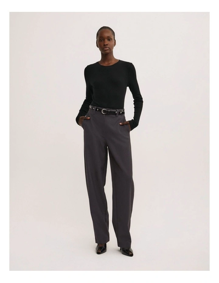 Barrel Pants in Charcoal image 5