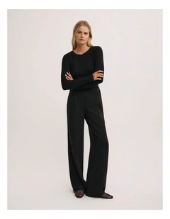 Crepe Pants in Black