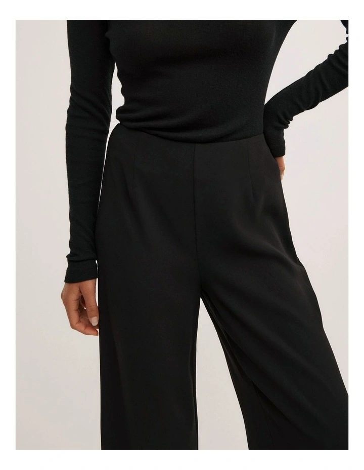 Crepe Pants in Black image 3