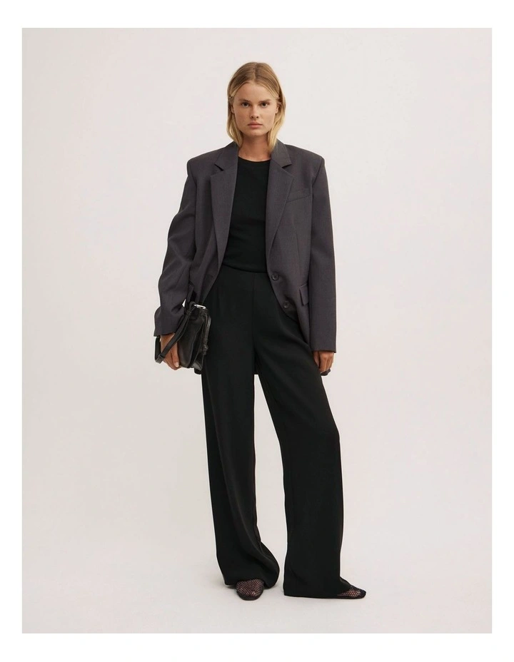 Crepe Pants in Black image 4
