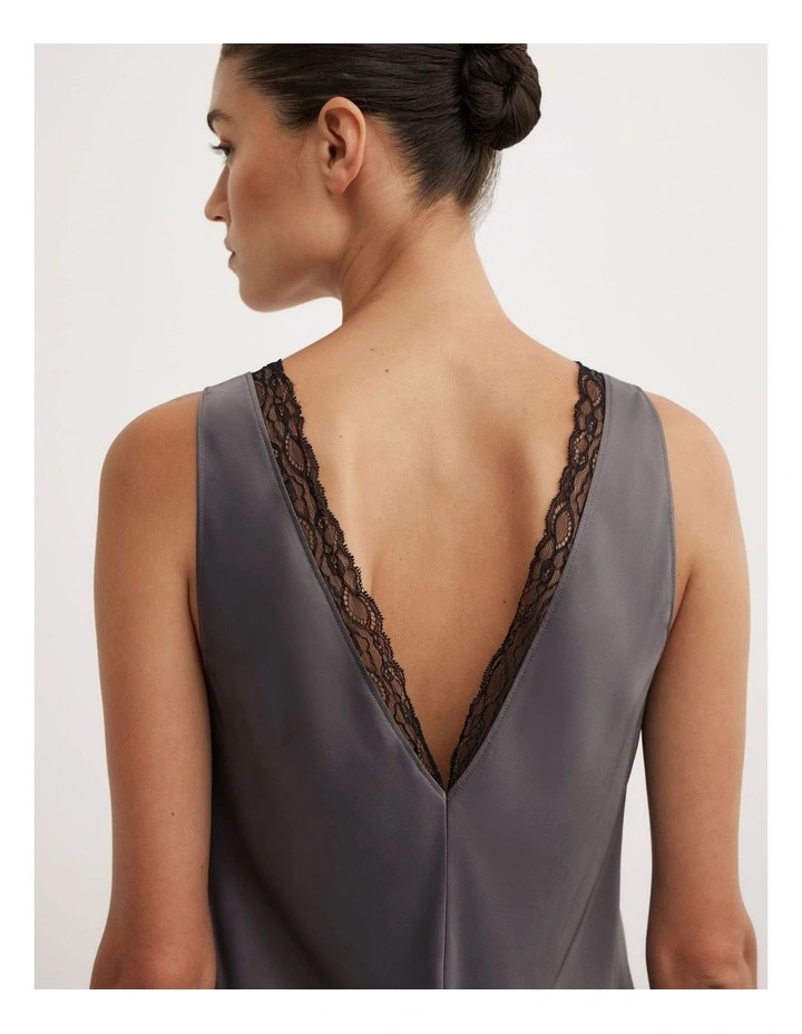 Trim Detail Camisole in Charcoal image 4