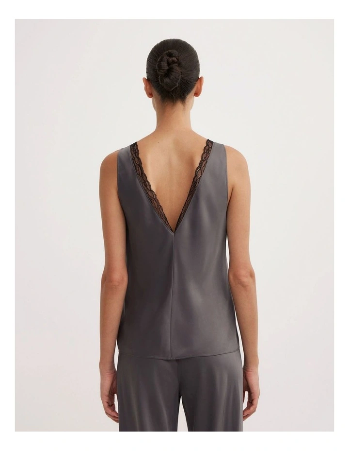 Trim Detail Camisole in Charcoal image 5