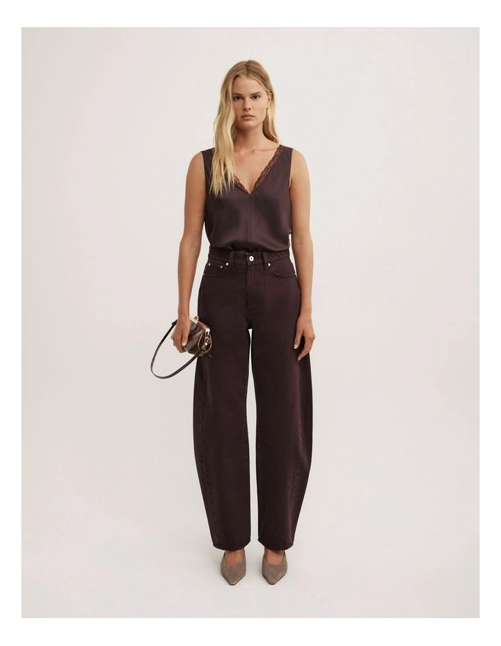 Trim Detail Camisole in Espresso image 3