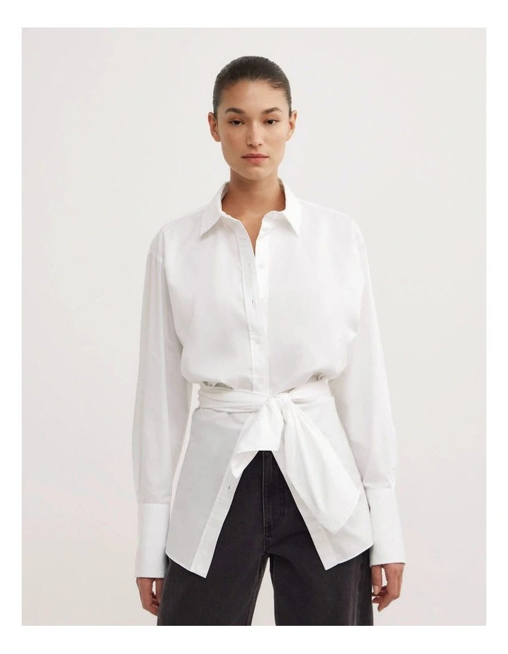 OCRF Longline White Shirt - St. Agni in Fresh White image 1