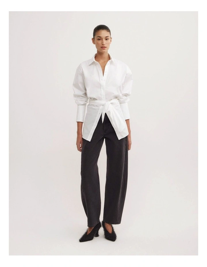 OCRF Longline White Shirt - St. Agni in Fresh White image 2