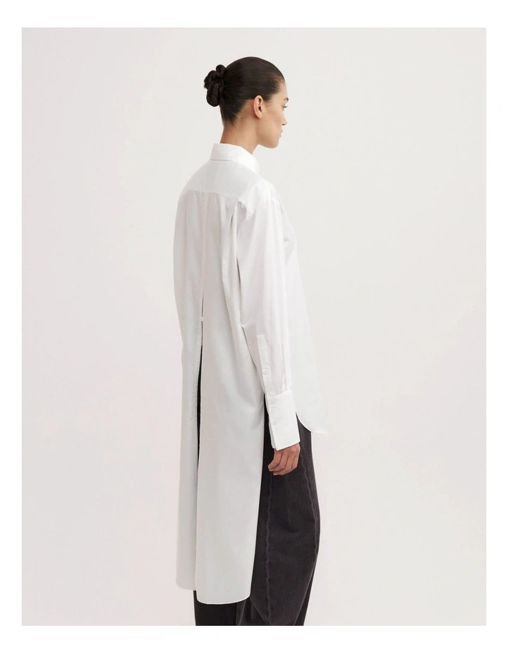 OCRF Longline White Shirt - St. Agni in Fresh White image 5