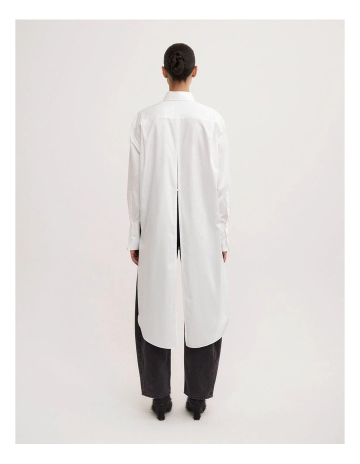 OCRF Longline White Shirt - St. Agni in Fresh White image 7