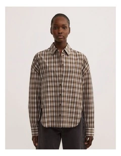 Check Shirt in Khaki