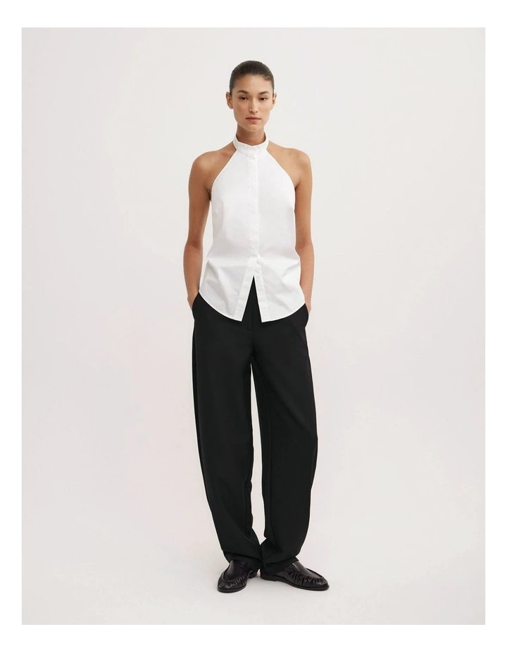 OCRF Halter White Shirt - St. Agni in Fresh White image 2